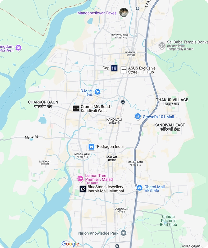 Location map showing Kaustubh Group address