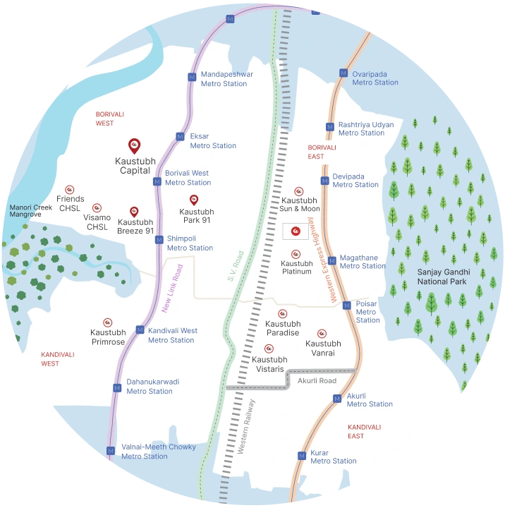 Kaustubh Capital Location Map