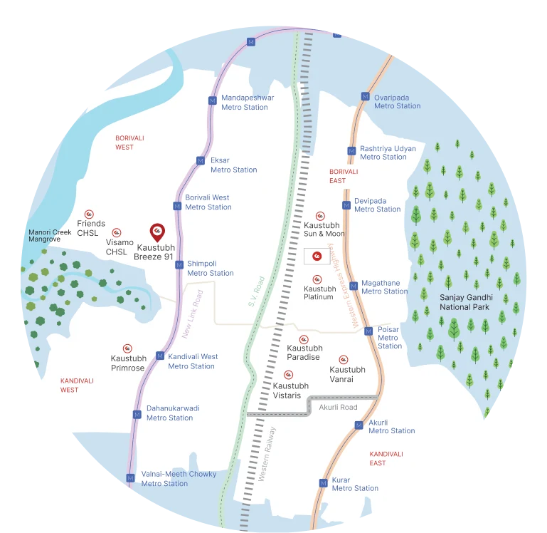 Kaustubh Breeze 91 Location Map